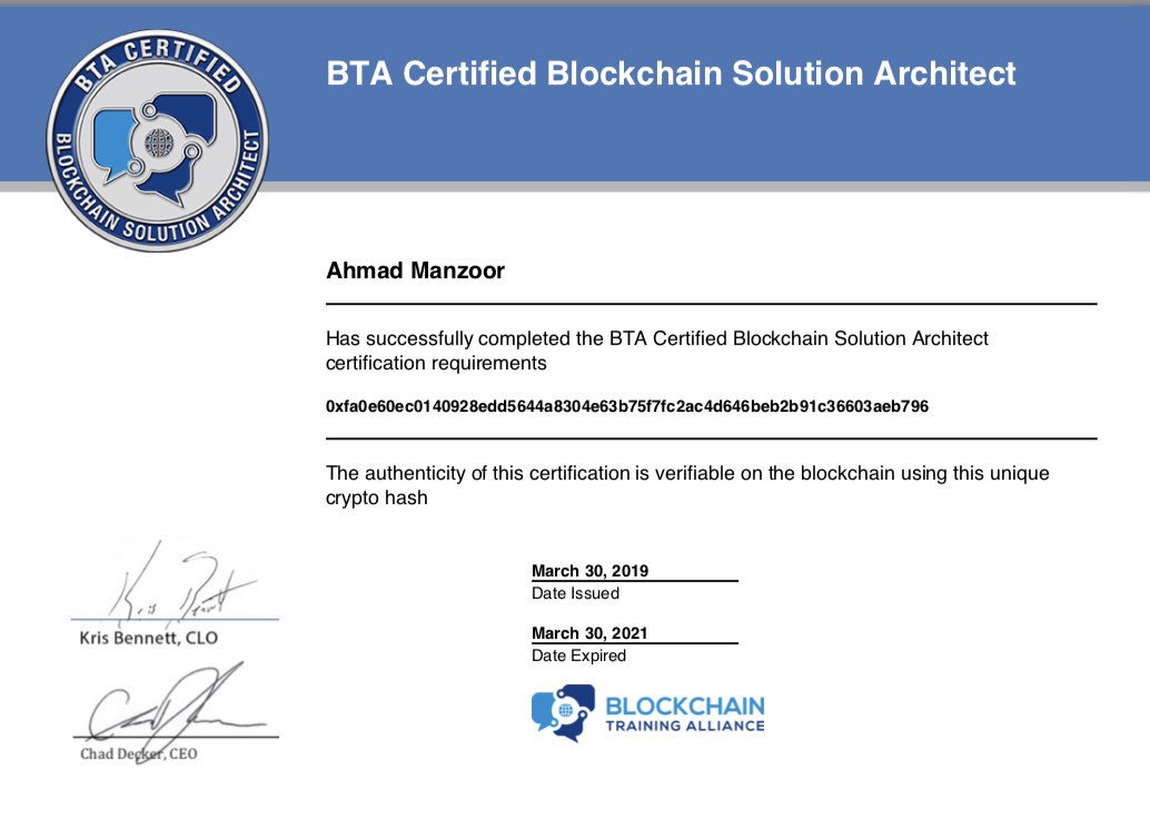 certificate
